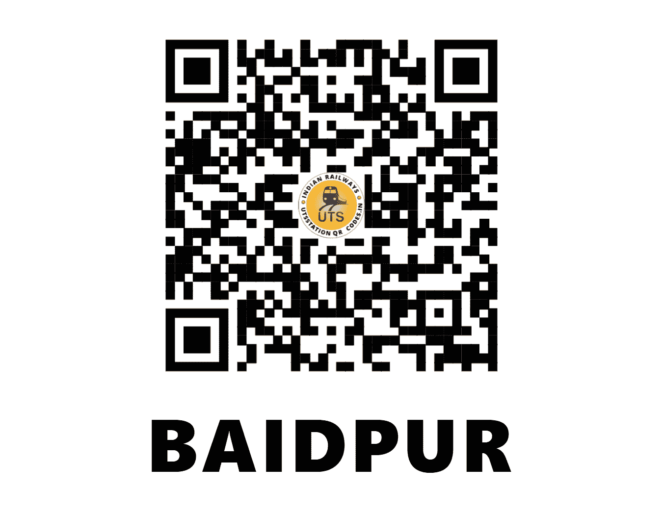 UTS QR Code for BAIDPUR - BPUR - NC (UTTAR PRADESH)